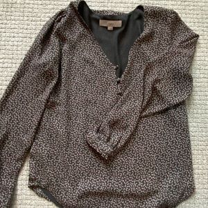 Long sleeve print top